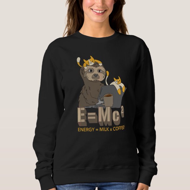 Moletom E Mc² Milk Coffee Quantum Mechanical Science Físic (Frente)