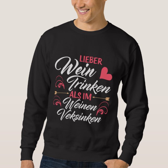 Moletom É Melhor Beber Vinho Do Que Colar Em Vinho (Frente)