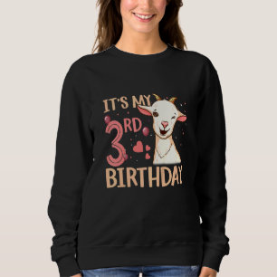 Moletom É meu 3º aniversário cabra no aniversário