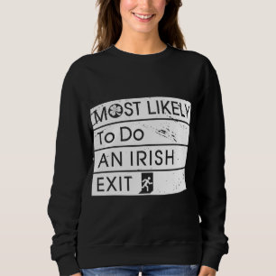 Moletom É muito engraçado fazer um Shamro Irlandês de Saíd