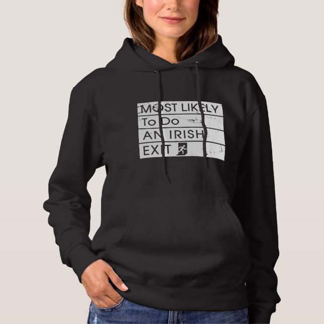 Moletom É muito engraçado fazer um Shamro Irlandês de Saíd (Frente)