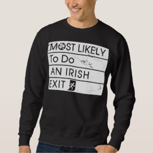 Moletom É muito engraçado fazer um Shamro Irlandês de Saíd
