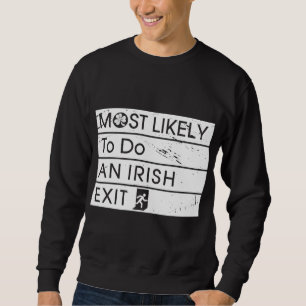 Moletom É muito engraçado fazer um Shamro Irlandês de Saíd