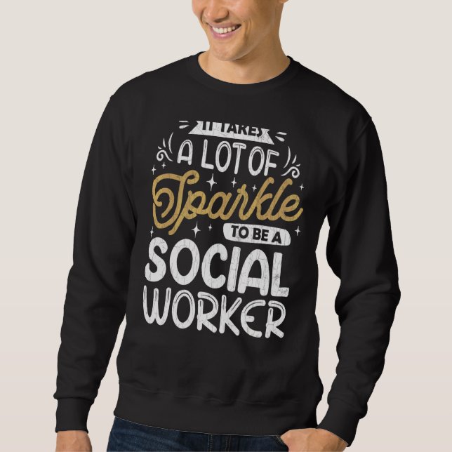 Moletom É Necessário Muito Trabalho Esparso Do Trabalho So (Frente)