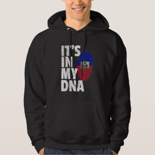 Moletom É no meu orgulho de bandeira haitiana do Dna