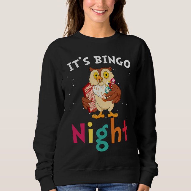Moletom É Noite de Bingo  Bingo da Coruja Fofa (Frente)