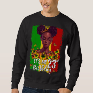 Moletom É o meu 23º Aniversário, 23 anos Melanina Negra