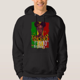 Moletom É o meu décimo aniversário de 10 anos Melanina Pre