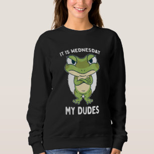 Moletom É Quarta-Feira Meus Caras Meme Clássico do Sapo