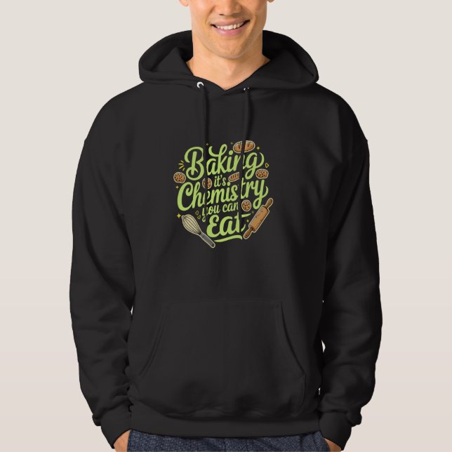 Moletom É Química que se pode comer, Ba de Baking engraçad (Frente)