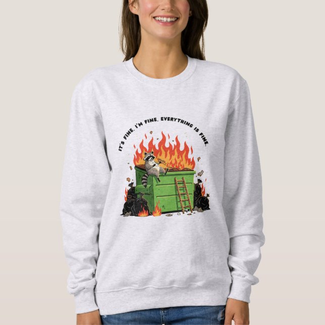 Moletom É Tudo Bem Incêndio no Lixo (Frente)