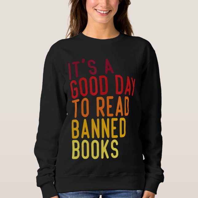 Moletom É um bom dia ler livros proibidos (Frente)