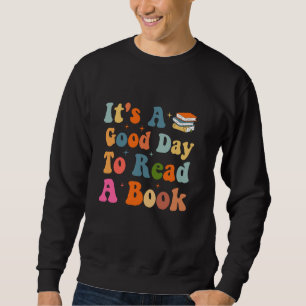 Moletom É um Bom Dia para Ler um Livro Leitores Minhoca