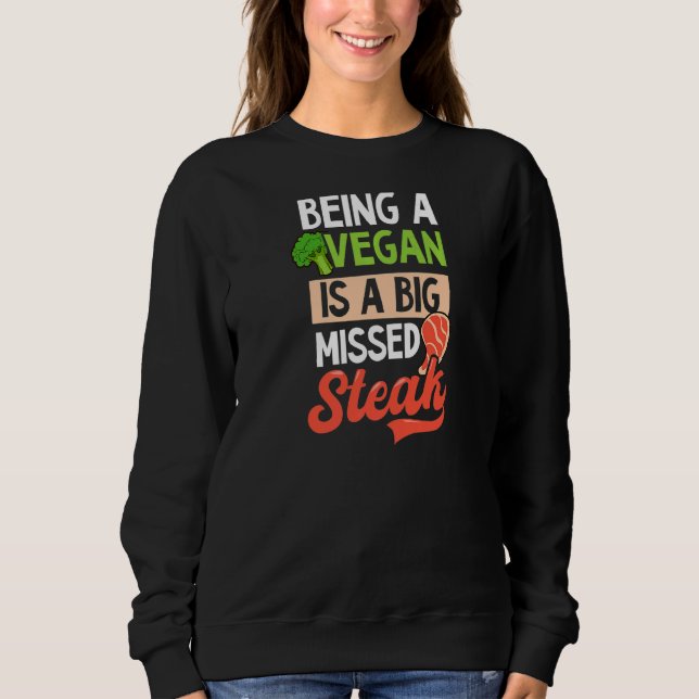 Moletom É Um Grande Comedor De Carne De Bife Perdido (Frente)