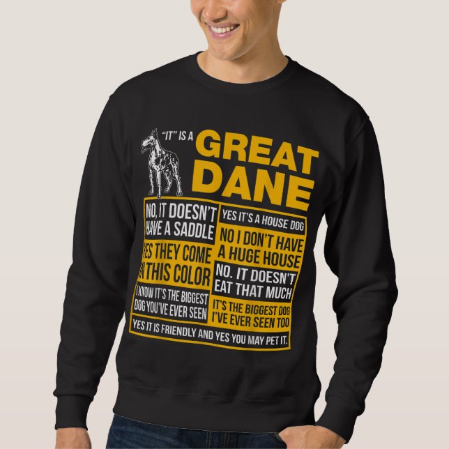 Moletom É Um Grande Dane Engraçado Dom Dog Lover (Frente)
