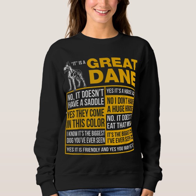 Moletom É Um Grande Dane Engraçado Dom Dog Lover (Frente)