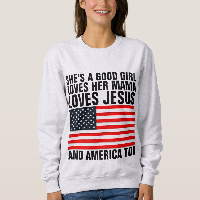 Moletom É UMA BOA GAROTA, T-Shirts Cristãs (Frente)