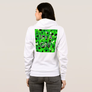 Moletom É Uma Menina! Estrelas em Verde