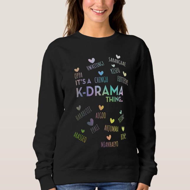 Moletom É Uma Palavra Coreana Do K-Drama 1 (Frente)