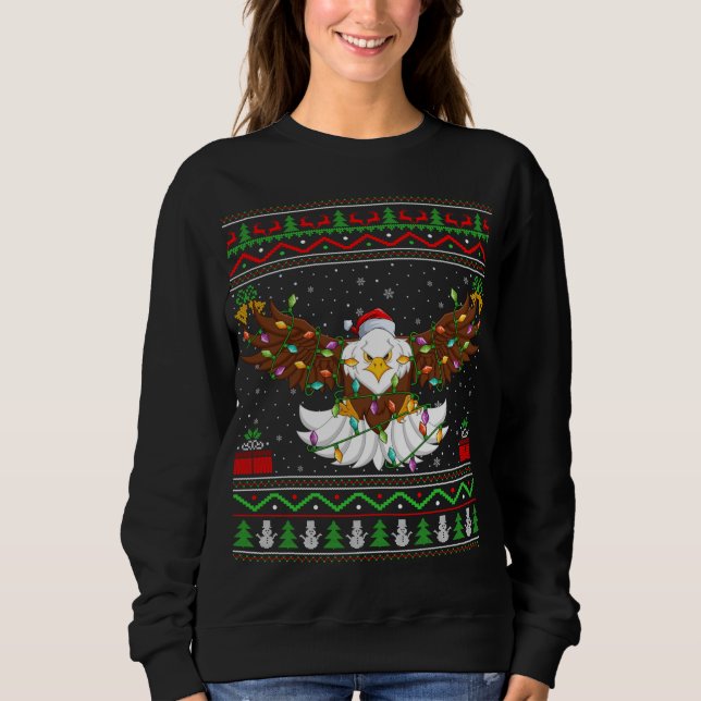 Moletom Eagle Bird A combinar com o Natal da águia feia (Frente)