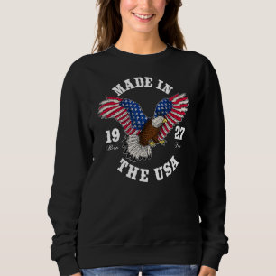 Moletom Éagle Patriótica Usa de 95 Anos Bandeira 1927 95th