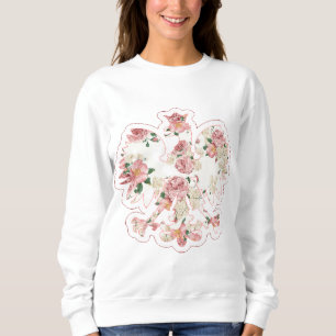 Moletom Eagle polonês floral
