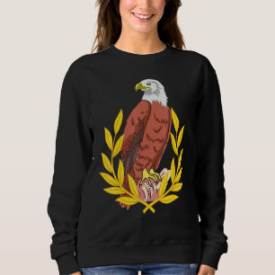 Moletom Eagle Raptor Children America Usa Laurel Wreath