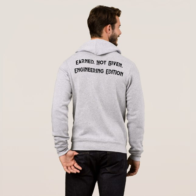 Moletom Earned Not Given Engineering Edition Zip Hoodie (Parte Traseira Completa)