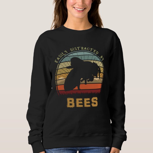 Moletom Easily Distracted By Bees Cool Sunset Nature (Frente)