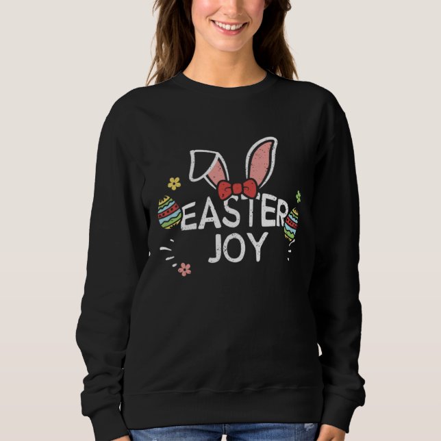 Moletom Easter Bunny Easter joy  Easter Sayings (Frente)