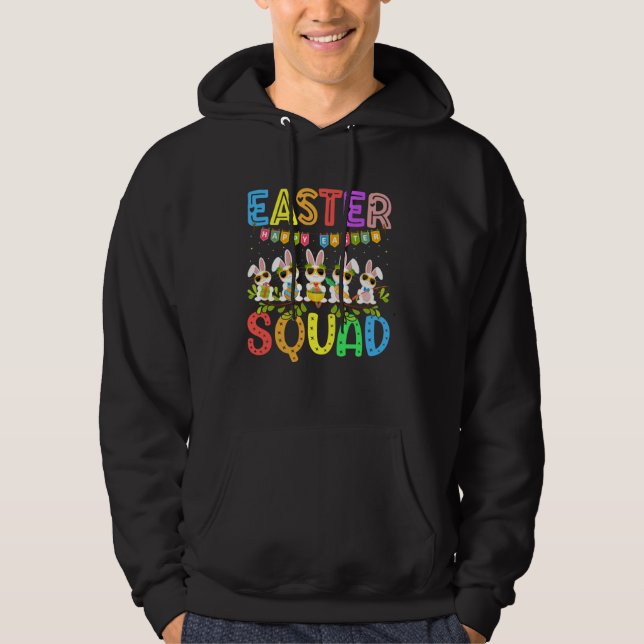 Moletom Easter Squad Bunny Rabbit Happy Easter Day Party M (Frente)