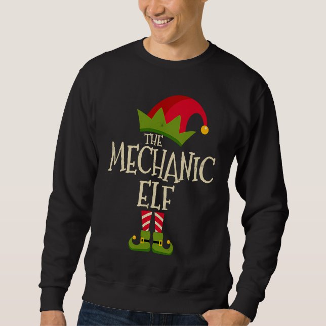 Moletom Easy The Mechanic Elf Costume Family Group  Christ (Frente)