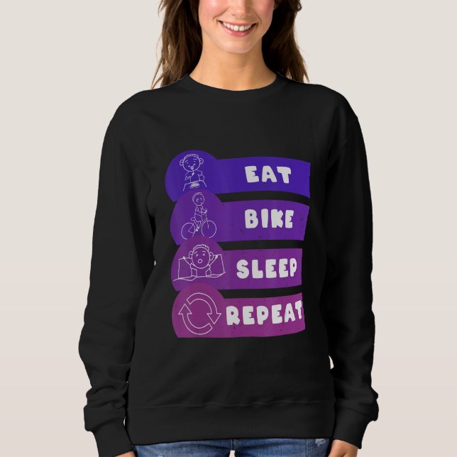 Moletom Eat Bike Sleep Repeat (Frente)