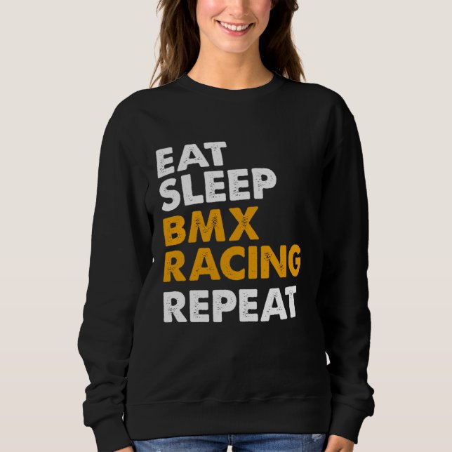 Moletom Eat Sleep BMX Repeat  Bike Rider Men Women Kids  1 (Frente)