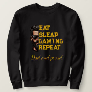 Moletom Eat Sleep Gaming Repeat Cool Gamer Art T-Shirt