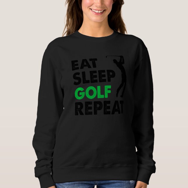 Moletom Eat Sleep Golf Repeat Golf  for Women Men Golf  1 (Frente)