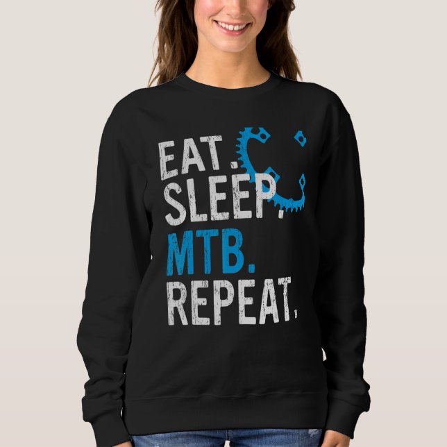 Moletom Eat Sleep MTB Repeat Mountain Bike 3 (Frente)