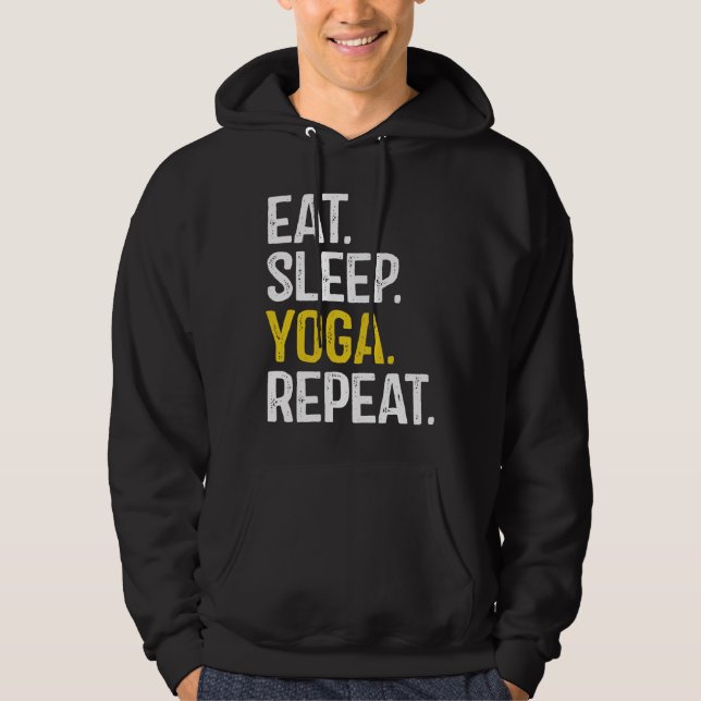 Moletom Eat Sleep Yoga Repeat Essential (Frente)