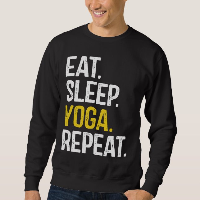 Moletom Eat Sleep Yoga Repeat Essential (Frente)
