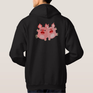 Moletom EBA!! Camisola de Pôr no Inverno com Porcos de Des