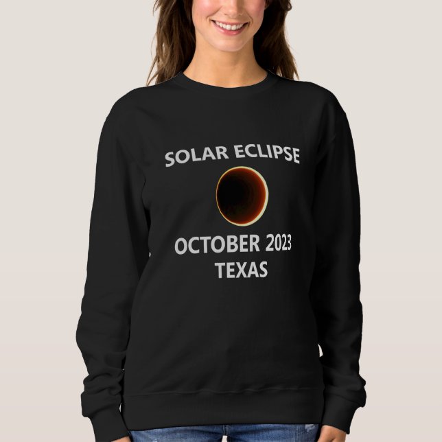Moletom Eclipse Solar Texas Tx 2023 San Antonio Corpus Chr (Frente)