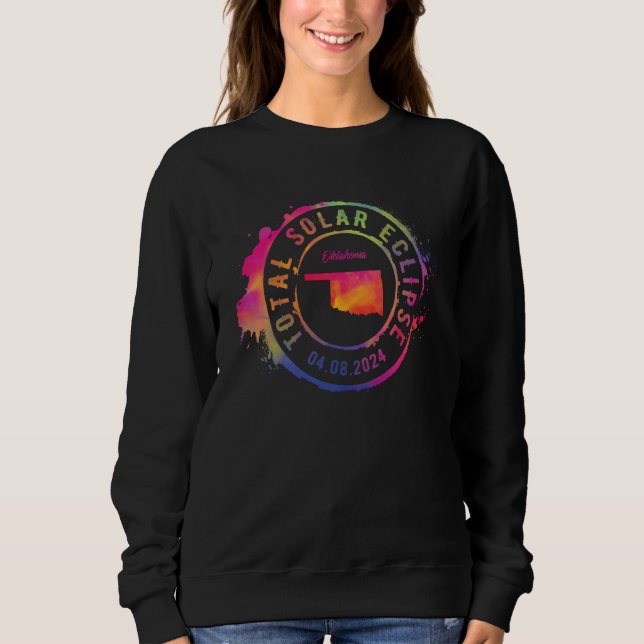 Moletom Eclipse Solar Total 2024 EUA Oklahoma Totalidade C (Frente)