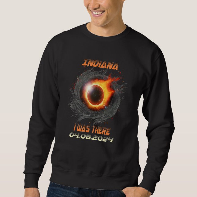 Moletom Eclipse Solar Total Estético 2024 Indiana (Frente)