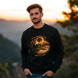 Moletom Eclipse Total do Sol 2026 - Caminho da Totalidade