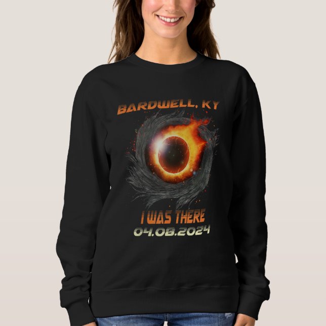 Moletom Eclipse Total do Sol Eu Estive Lá Bardwell Kentuck (Frente)