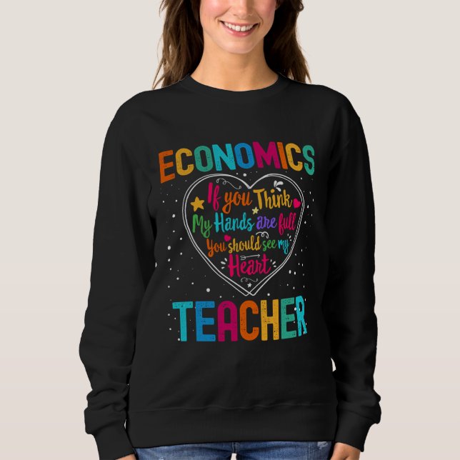 Moletom Economics Teacher Appreciation Week Back to School (Frente)
