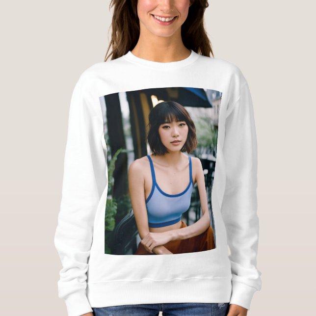 Moletom Ecos em contornos de linha de sussurros emoldurado (Frente)