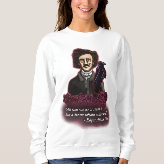 Moletom Edgar Allan Poe, Academia Escura (Frente)