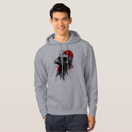 Moletom Edgy Crow Skull Gothic Grunge Hoodie