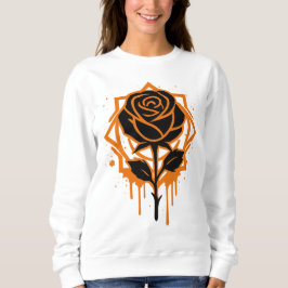 Moletom Edgy Dripping Rose Artwork